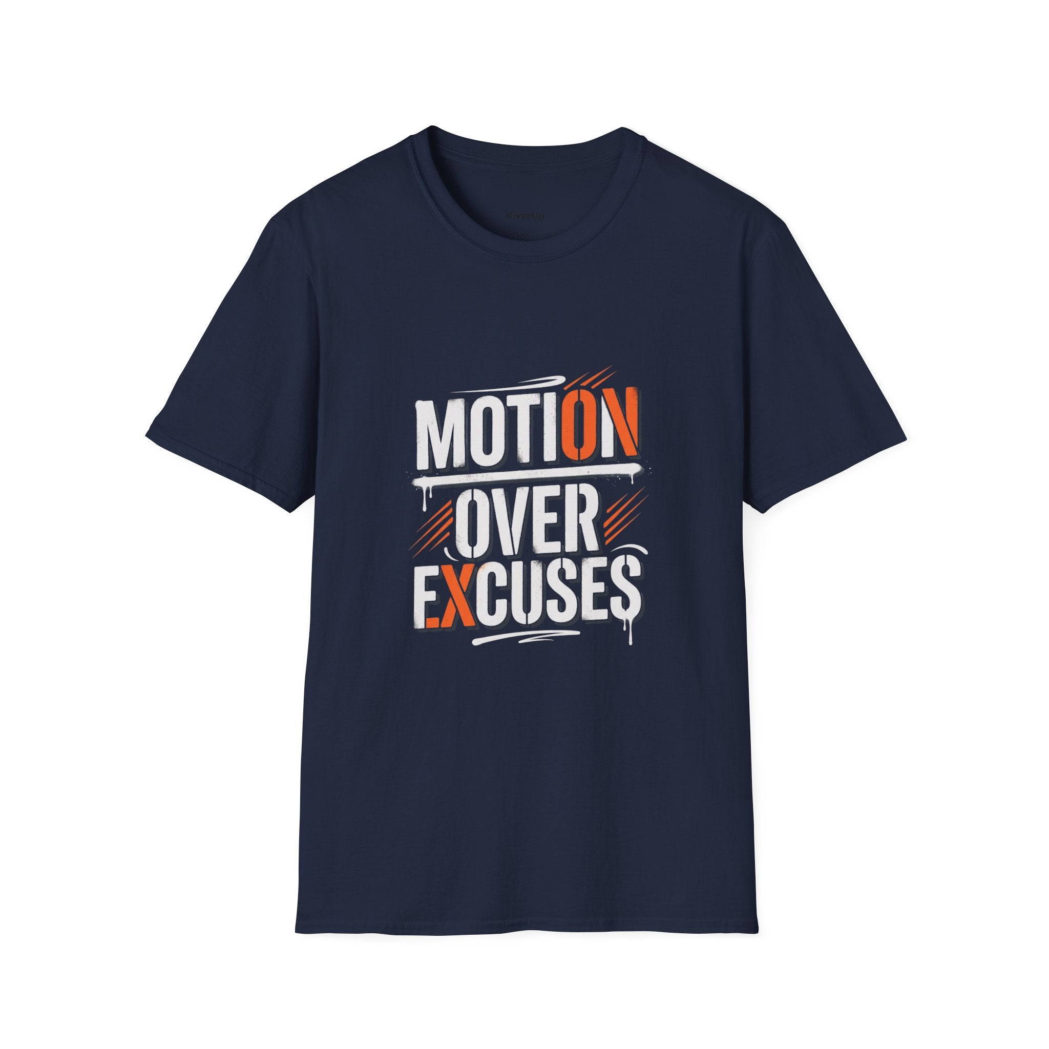 MotiOn Over Excuses" T-Shirt — Motivational Gym Tee