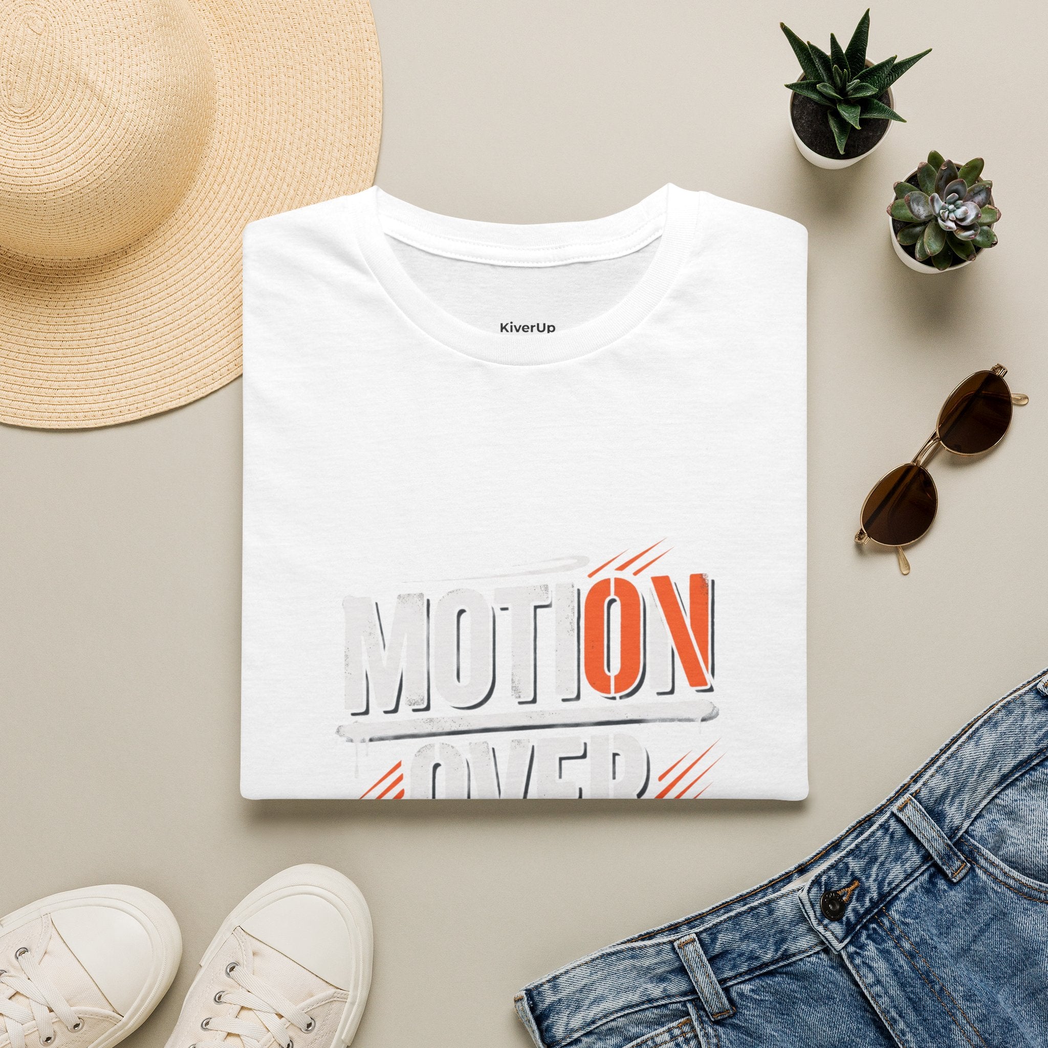 MotiOn Over Excuses" T-Shirt — Motivational Gym Tee