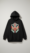 Oversized Graphic Hoodie Charcoal Black